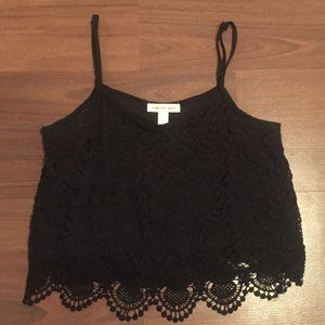 Black crop top